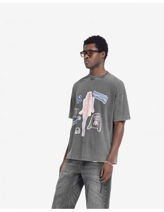 Tricou REPRESENT, Question Your Innocence, Grey - MLM4246020 Tricou REPRESENT, Question Your Innocence, Grey - MLM4246020