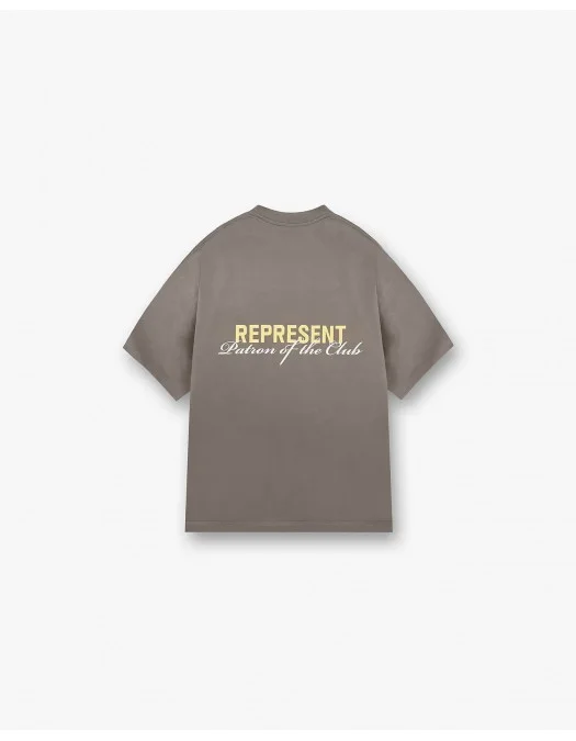 Tricou REPRESENT, Patron Of The Club, Washed Olive - MLM427416 Tricou REPRESENT, Patron Of The Club, Washed Olive - MLM427416