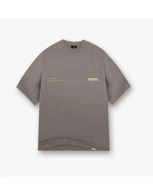 Tricou REPRESENT, Patron Of The Club, Washed Olive - MLM427416 Tricou REPRESENT, Patron Of The Club, Washed Olive - MLM427416