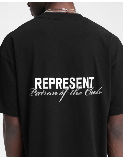 Tricou Represent,  Patron Of The Club  Black - MLM4274001