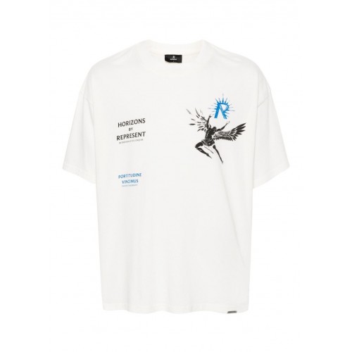 Tricou Represent, Icarus Print, White, Oversized Fit Tricou Represent, Icarus Print, White, Oversized Fit