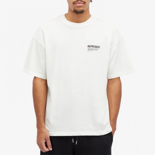 Tricou Represent, Monochrome Icons, White, Oversized Fit Tricou Represent, Monochrome Icons, White, Oversized Fit