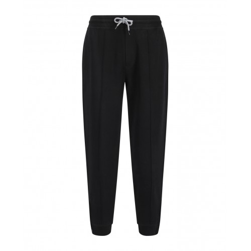 Pantaloni BRUNELLO CUCINELLI, Regular Fit, Monochrome, Black Pantaloni BRUNELLO CUCINELLI, Regular Fit, Monochrome, Black
