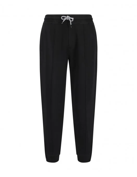 Pantaloni BRUNELLO CUCINELLI, Regular Fit, Monochrome, Black - MM8313263GC101