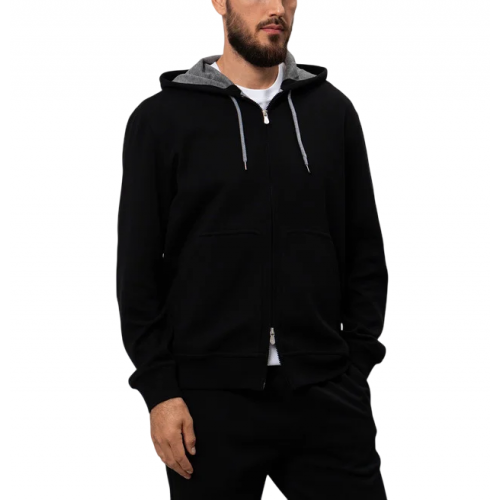 Hanorac BRUNELLO CUCINELLI, Cozy Style, Classic, Black Hanorac BRUNELLO CUCINELLI, Cozy Style, Classic, Black