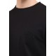 Tricou STEFANO RICCI, Isertie Logo, Black, Clasic - MNH3302680803N999