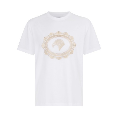 Tricou STEFANO RICCI, Logo Brodat, White Tricou STEFANO RICCI, Logo Brodat, White
