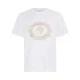 Tricou STEFANO RICCI, Logo Brodat, White - MNH4103130803W000