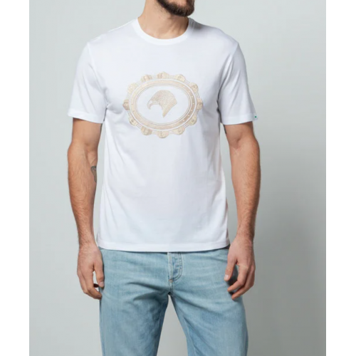 Tricou STEFANO RICCI, Logo Brodat, White Tricou STEFANO RICCI, Logo Brodat, White