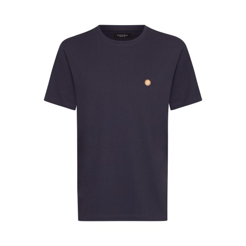 Tricou STEFANO RICCI, Simple Design, Logo Insert, Navy Blue Tricou STEFANO RICCI, Simple Design, Logo Insert, Navy Blue