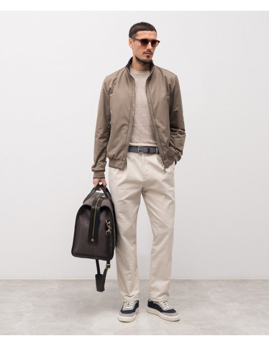 Jacheta MOORER, Brown jacket MANETTI - MOUBO100264TEPA022U0203