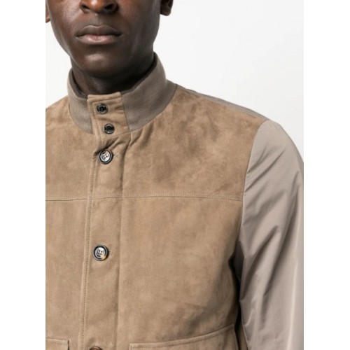 Jacheta MOORER, suede bomber jacket