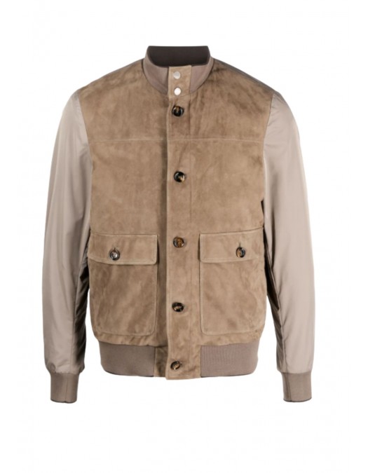 Jacheta MOORER, suede bomber jacket - MOUGI100034TEPA058U0254