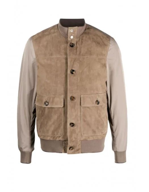 Jacheta MOORER, suede bomber jacket - MOUGI100034TEPA058U0254