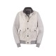 Jacheta MOORER, Suede bomber jacket, Grey - MOUGI100034TEPA058V3062