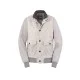 Jacheta MOORER, Suede bomber jacket, Grey - MOUGI100034TEPA058V3062