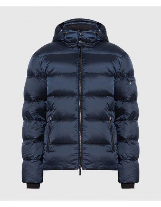 Geaca MOORER, Puffer, Quilted, Navy Blue - MOUGI100134TEPA174