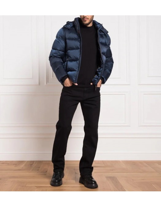 Geaca MOORER, Puffer, Quilted, Navy Blue - MOUGI100134TEPA174