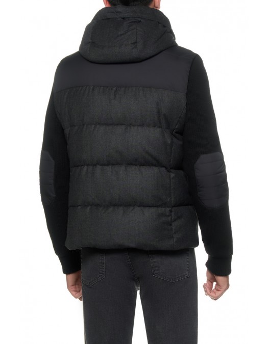 Geaca MOORER, Puffer Vest, Quilted, Dark Grey & Black, Windproof - MOUGI100418TEPA240