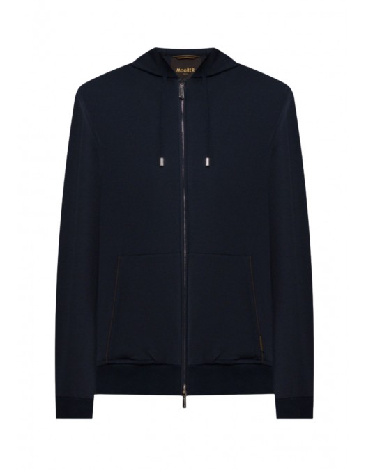 Hanorac MOORER, Blue sports jacket MATTHEW FELPA - MOUMA100109TEPA533U0497