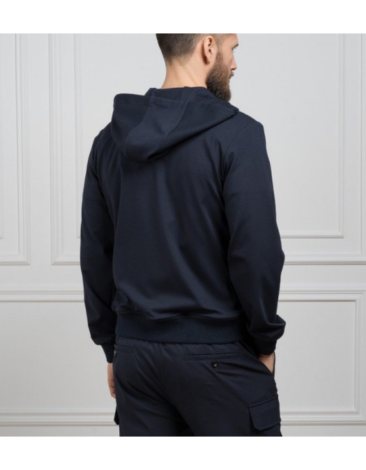 Hanorac MOORER, Blue sports jacket MATTHEW FELPA - MOUMA100109TEPA533U0497