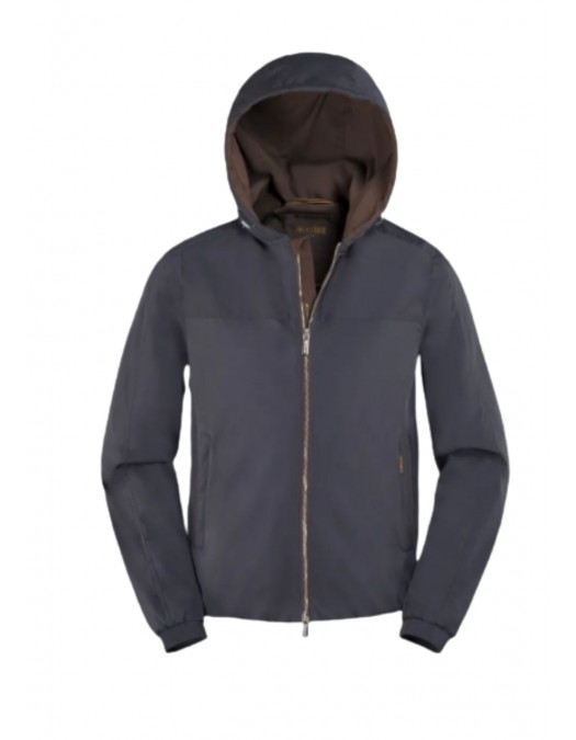 Jacheta MOORER, Albori-Tj hooded zip-fastening jacket - MOUSO100002TEPA025U0497