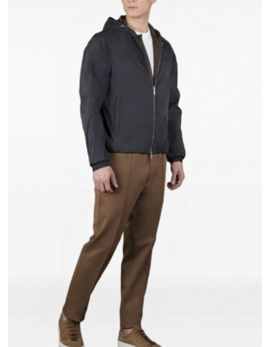 Jacheta MOORER, Albori-Tj hooded zip-fastening jacket - MOUSO100002TEPA025U0497