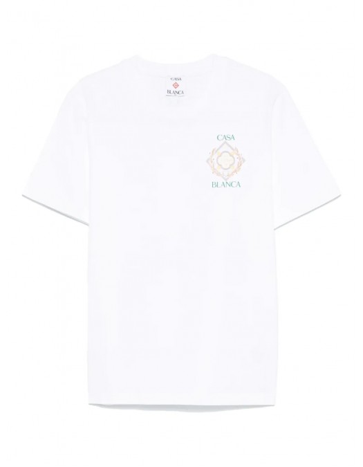 Tricou Casablanca, Championship Diamond, White - MPF25JTS00111EXWHITE Tricou Casablanca, Championship Diamond, White - MPF25JTS00111EXWHITE