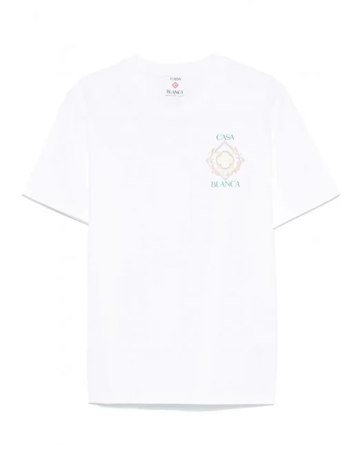 Tricou Casablanca, Championship Diamond, White - MPF25JTS00111EXWHITE Tricou Casablanca, Championship Diamond, White - MPF25JTS00111EXWHITE