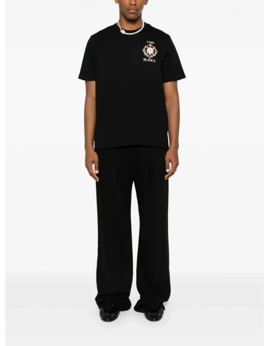 Tricou Casablanca, Championship Diamond, Black - MPF25JTS00112EXBLACK Tricou Casablanca, Championship Diamond, Black - MPF25JTS00112EXBLACK
