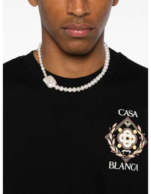 Tricou Casablanca, Championship Diamond, Black - MPF25JTS00112EXBLACK Tricou Casablanca, Championship Diamond, Black - MPF25JTS00112EXBLACK