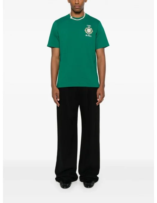Tricou Casablanca, Championship Diamond, Green - MPF25JTS00113EXGREEN Tricou Casablanca, Championship Diamond, Green - MPF25JTS00113EXGREEN