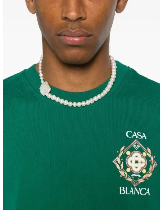 Tricou Casablanca, Championship Diamond, Green - MPF25JTS00113EXGREEN Tricou Casablanca, Championship Diamond, Green - MPF25JTS00113EXGREEN