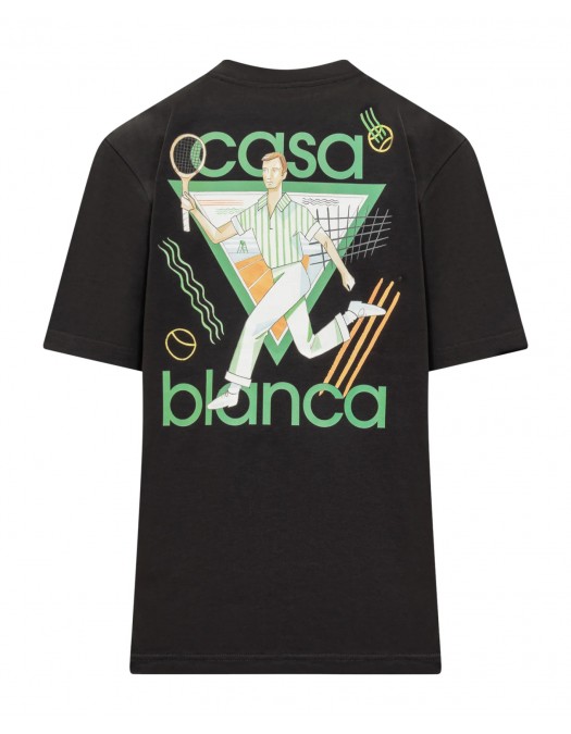 Tricou Casablanca, Le Jeu T-shirt - MPS24JTS00103BLACK
