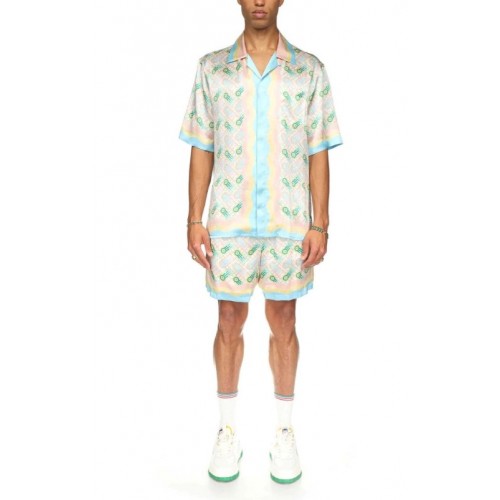 Camasa Casablanca, Pastel Print, MPS24SH00301PINGPONG Camasa Casablanca, Pastel Print, MPS24SH00301PINGPONG