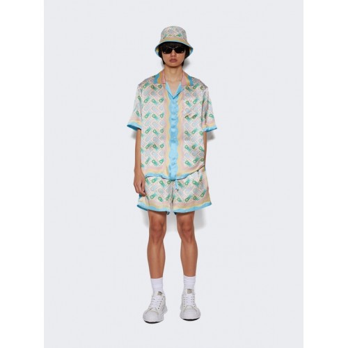 Pantaloni scurti Casablanca, Ping Pong Print MPS24TR01201PINGPONGPRINT Pantaloni scurti Casablanca, Ping Pong Print MPS24TR01201PINGPONGPRINT