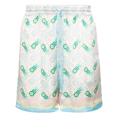 Pantaloni scurti Casablanca, Ping Pong Print MPS24TR01201PINGPONGPRINT