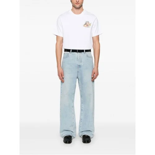 Tricou Casablanca, Colorful Print, White