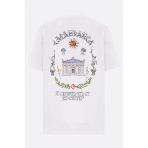 Tricou Casablanca, Le Passage Front Print, White Tricou Casablanca, Le Passage Front Print, White