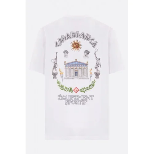 Tricou Casablanca, Le Passage Front Print, White