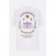 Tricou Casablanca, Le Passage Front Print, White - MPS25JTS00108LE