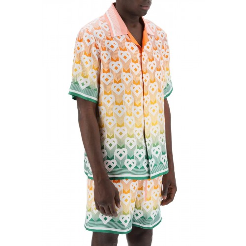 Camasa Casablanca, Bowling shirt with heart mon, Multicolor Camasa Casablanca, Bowling shirt with heart mon, Multicolor