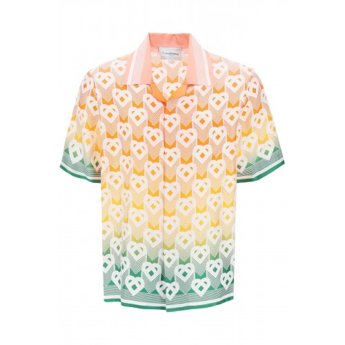 Camasa Casablanca, Bowling shirt with heart mon, Multicolor Camasa Casablanca, Bowling shirt with heart mon, Multicolor