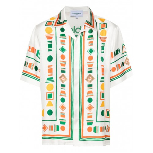 Camasa Casablanca, Tennis Club silk,  MS24SH00313SILK Camasa Casablanca, Tennis Club silk,  MS24SH00313SILK
