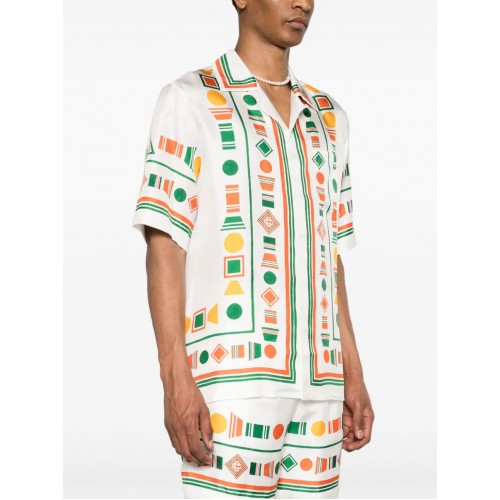 Camasa Casablanca, Tennis Club silk,  MS24SH00313SILK Camasa Casablanca, Tennis Club silk,  MS24SH00313SILK