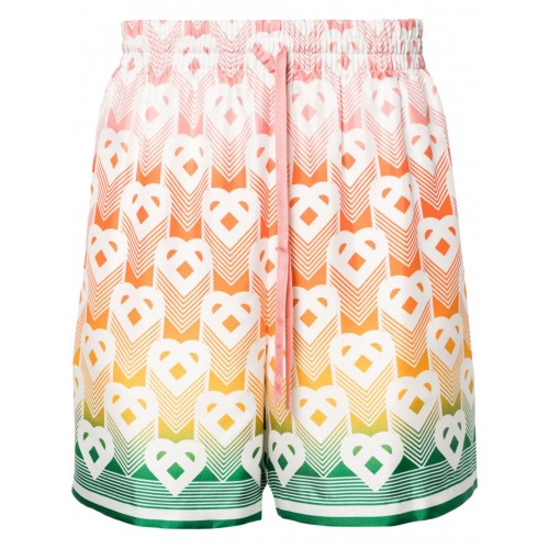 Pantaloni scurti Casablanca, Heart-monogram Print Pantaloni scurti Casablanca, Heart-monogram Print