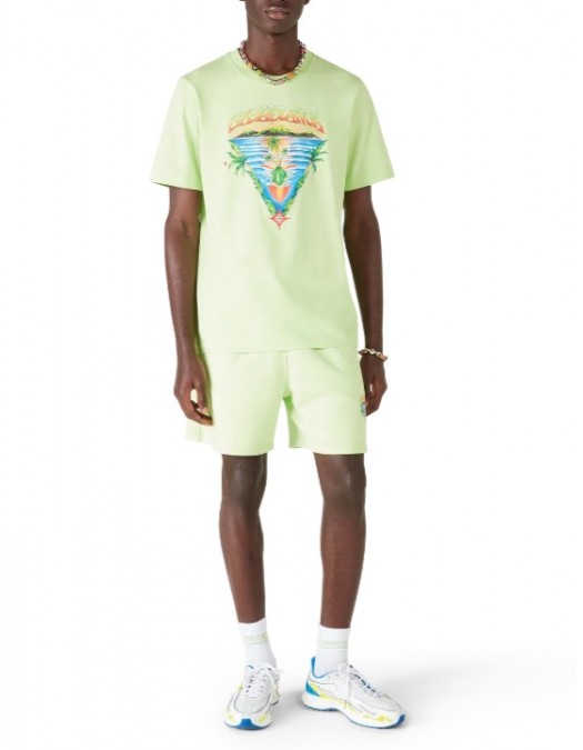Bermude CASABLANCA, Innocence Triangle Sweatshorts, Green