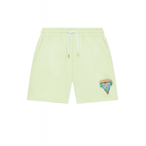Bermude CASABLANCA, Innocence Triangle Sweatshorts, Green
