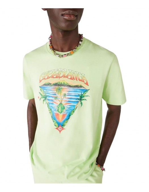 Tricou CASABLANCA, Innocence Triangle Short Sleeve T‑Shirt - MSP26JTS00120EXBCINNOCENCETRIANGLE