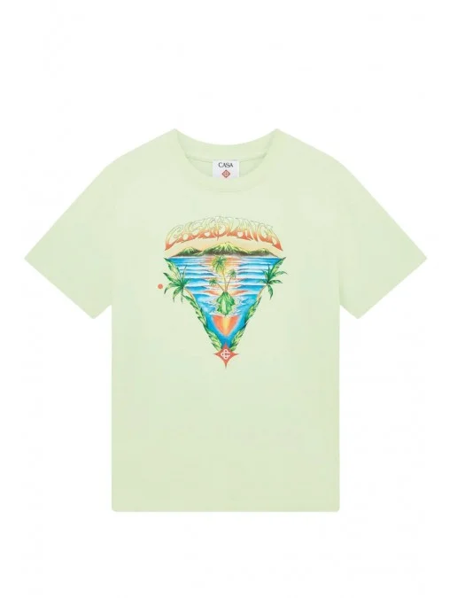 Tricou CASABLANCA, Innocence Triangle Short Sleeve T‑Shirt - MSP26JTS00120EXBCINNOCENCETRIANGLE